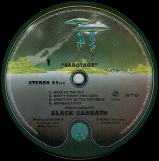 Black Sabbath : Sabotage (LP, Album, RE, 180)