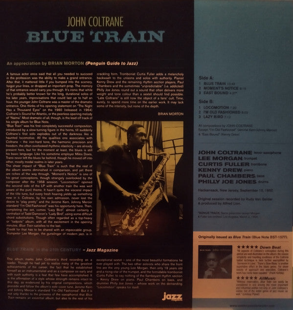 John Coltrane : Blue Train (LP, Album, Ltd, RE, Blu)