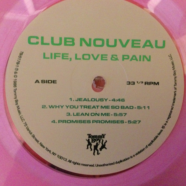 Club Nouveau : Life, Love & Pain (LP, Album, RE, RM, Pin)