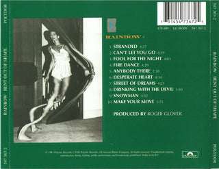 Rainbow : Bent Out Of Shape (CD, Album, RE, RM, RP, arv)