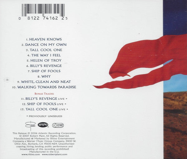 Robert Plant : Now And Zen (CD, Album, RE, RM)