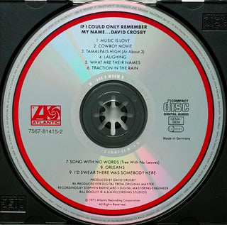 David Crosby : If I Could Only Remember My Name.... (CD, Album, RE, RM)