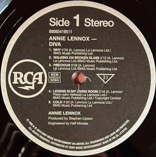 Annie Lennox : Diva (LP, Album, RE, RP)