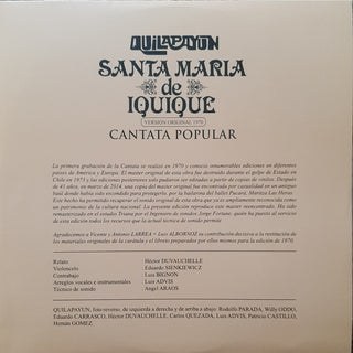 Quilapayún : Santa Maria De Iquique - Cantata Popular (LP, Album, RE, RM)