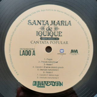 Quilapayún : Santa Maria De Iquique - Cantata Popular (LP, Album, RE, RM)