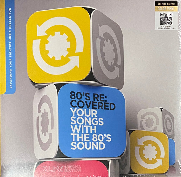 Various : 80's Re:Covered - Your Songs With The 80's Sound (2xLP, Comp, RM, S/Edition, Yel)