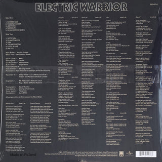 T. Rex : Electric Warrior (LP, Album, RE, 180)