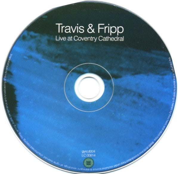 Travis & Fripp : Live At Coventry Cathedral (CD, Album)
