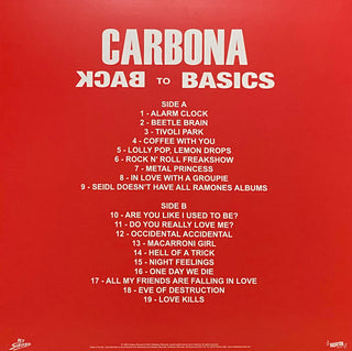 Carbona : Back To Basics (LP, Album, RE, Whi)