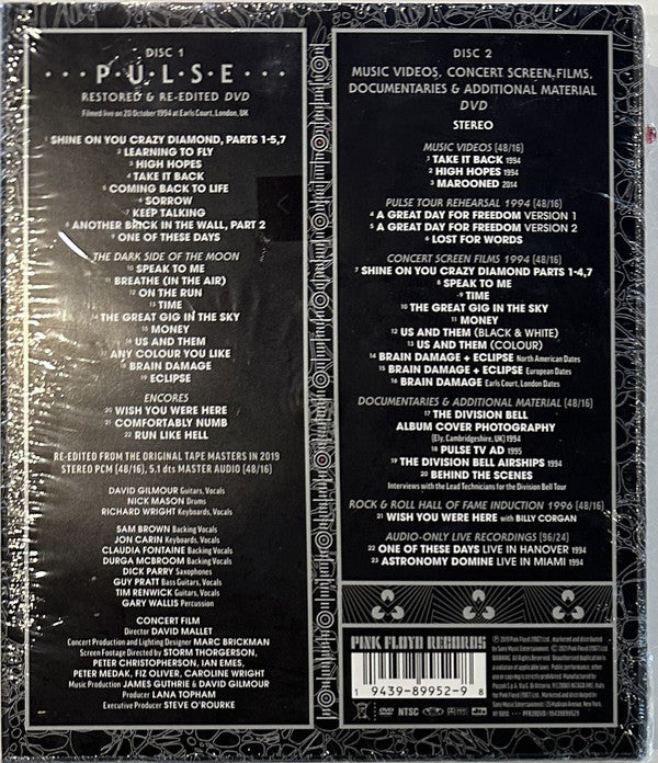 Pink Floyd : Pulse (Restored & Re-Edited) (DVD-V, Dlx + Box, Dlx, Fla)