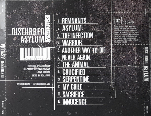 Disturbed : Asylum (CD, Album, RP)