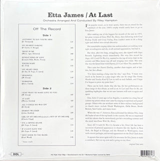 Etta James : At Last! (LP, Album, RE, Ora)