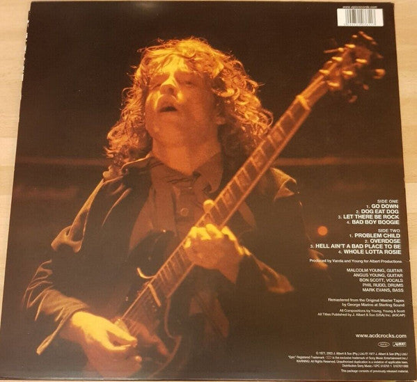 AC/DC : Let There Be Rock (LP, Album, RE, RM, 180)