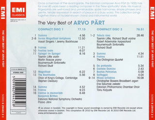 Arvo Pärt : The Very Best Of Arvo Pärt (2xCD, Comp)