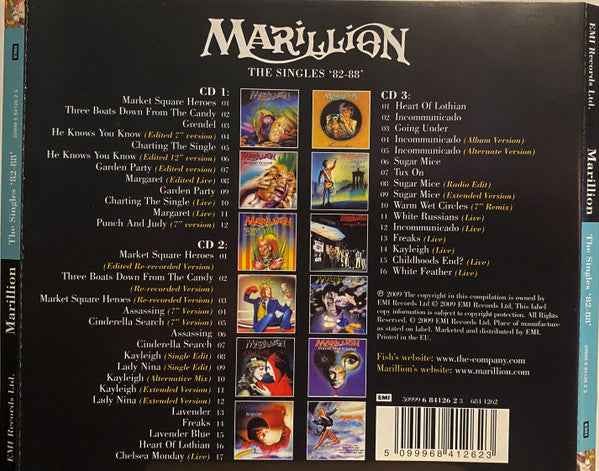 Marillion : The Singles '82-88' (3xCD, Comp, RE, RM)