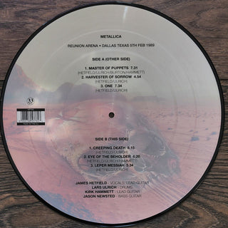 Metallica : Live In Dallas 1989 (LP, Album, Ltd, Pic, Unofficial)