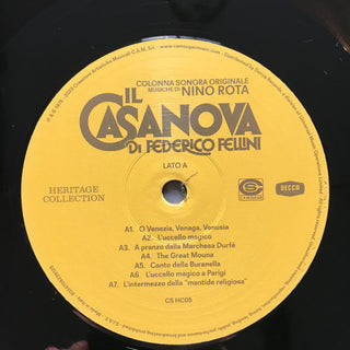 Nino Rota : Il Casanova Di Federico Fellini (Colonna Sonora Originale) (2xLP, Album, RE, RM)