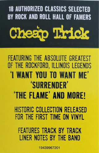 Cheap Trick : Authorized Greatest Hits (2xLP, Comp, RE)