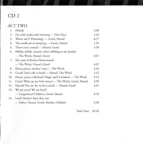 Engelbert Humperdinck (2)  –  Christine Douglas, Suzanne Johnston, Margaret Haggart : Hansel And Gretel (2xCD, Album)