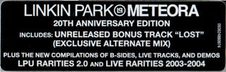 Linkin Park : Meteora (20t + CD, Album, RE + CD, Comp + CD, Comp)