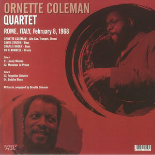 The Ornette Coleman Quartet : Rome, Italy, February 8, 1968  (LP, RE, Unofficial)