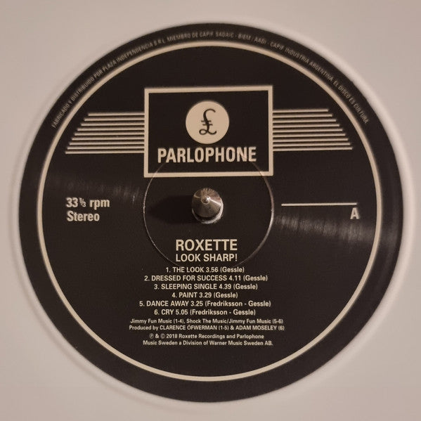 Roxette : Look Sharp! (LP, Album, RE, RM, Whi)