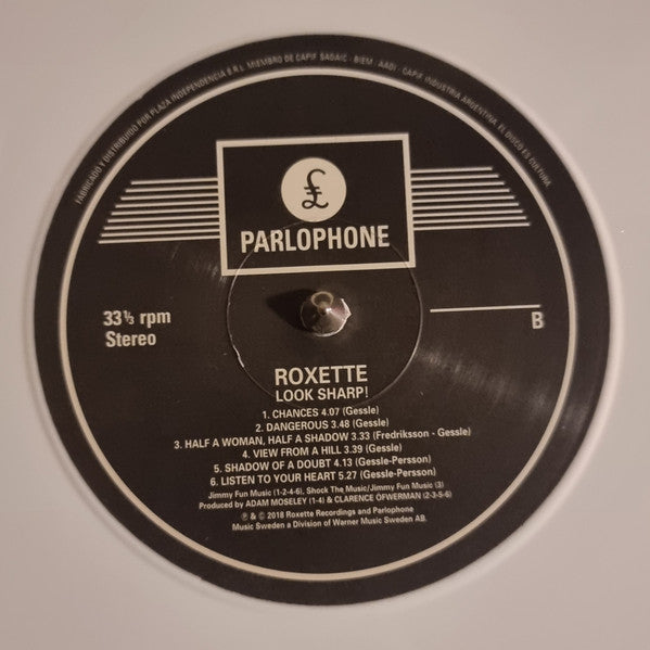Roxette : Look Sharp! (LP, Album, RE, RM, Whi)