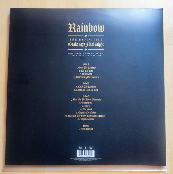 Rainbow : Osaka 1978 - Final Night (2xLP, Unofficial, Red)