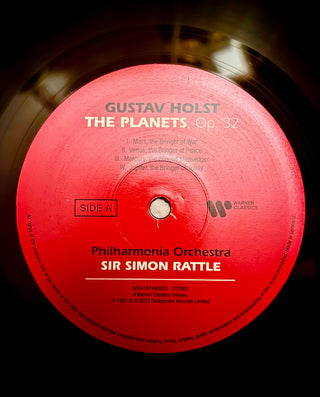 Holst* : Sir Simon Rattle, Philharmonia Orchestra, The Ambrosian Singers : The Planets (LP, Album, RE, 180)