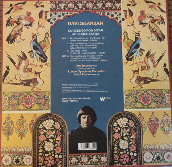 Ravi Shankar & André Previn  -  London Symphony Orchestra : Concerto For Sitar & Orchestra (LP, Album, 180)
