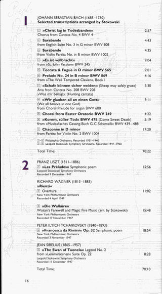 Leopold Stokowski : Stokowski (4xCD, Comp, RM)
