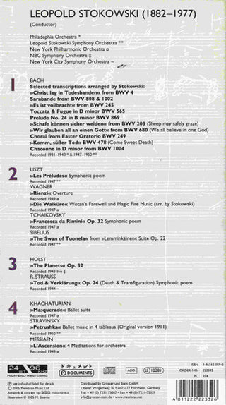 Leopold Stokowski : Stokowski (4xCD, Comp, RM)