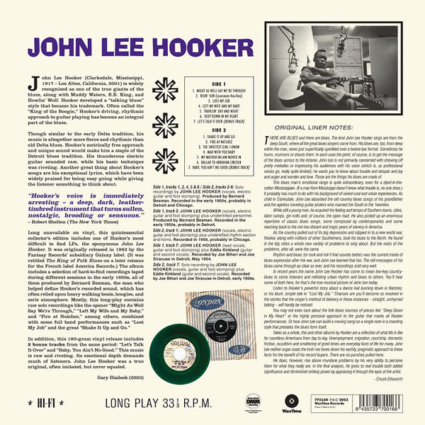 John Lee Hooker : John Lee Hooker (LP, Album, Ltd, RE, 180)