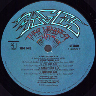 Eagles : Their Greatest Hits 1971-1975 (LP, Album, Comp, RE, RM, 180)