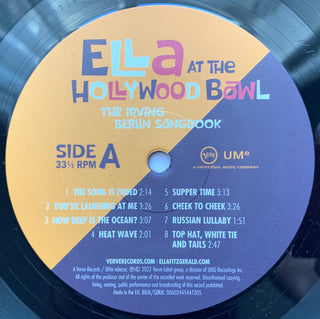 Ella Fitzgerald : Ella At The Hollywood Bowl: The Irving Berlin Songbook (LP, Album)