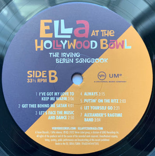 Ella Fitzgerald : Ella At The Hollywood Bowl: The Irving Berlin Songbook (LP, Album)