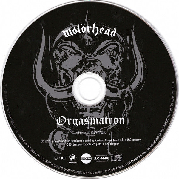 Motörhead : Orgasmatron (CD, Album, RE, RM)