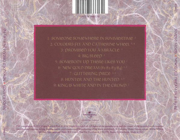 Simple Minds : New Gold Dream (81-82-83-84) (CD, Album, RE)