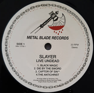 Slayer : Live Undead (12", EP, RE, RM)