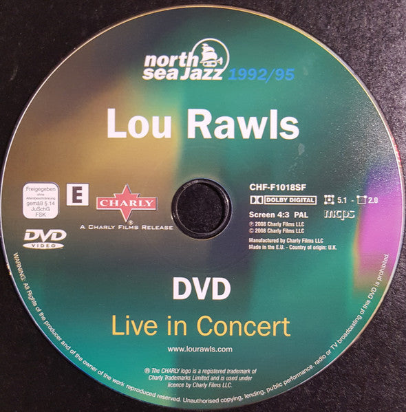 Lou Rawls : Live In Concert 1992 / 95 (DVD-V, PAL + CD, Album)