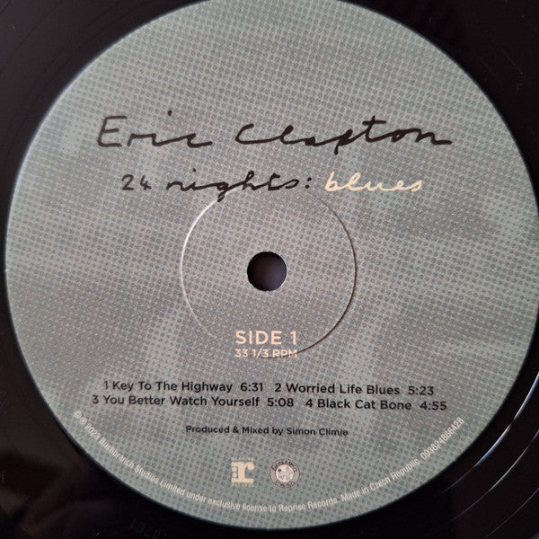 Eric Clapton : 24 Nights: Blues (2xLP, Album, Gat)