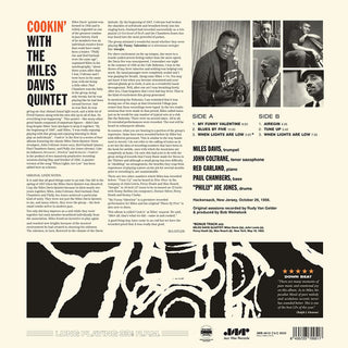 The Miles Davis Quintet : Cookin' With The Miles Davis Quintet (LP)