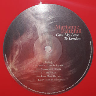 Marianne Faithfull : Give My Love To London (LP, Album, Ltd, RE, Red)