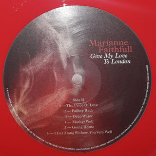 Marianne Faithfull : Give My Love To London (LP, Album, Ltd, RE, Red)