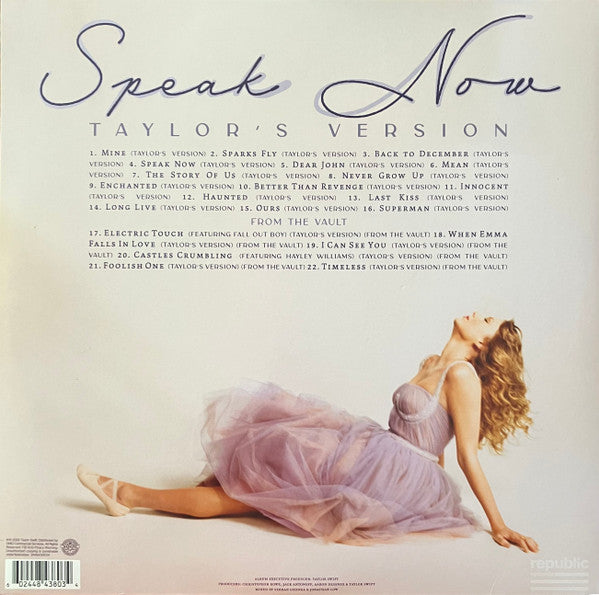 Taylor Swift : Speak Now (Taylor's Version) (3xLP, Album, Orc)