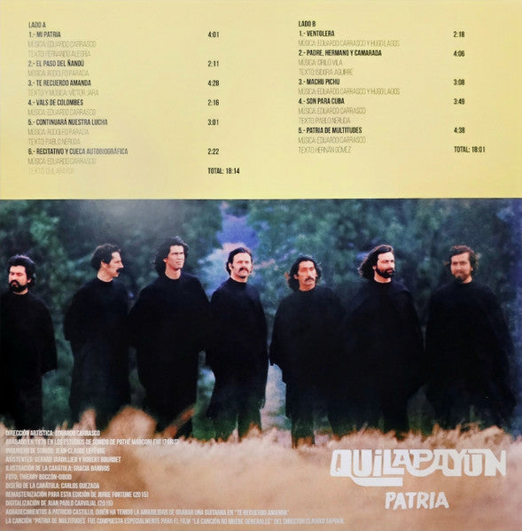Quilapayún : Patria (12", Album)
