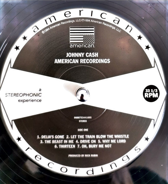 Johnny Cash : American Recordings (LP, Album, RE, 180)