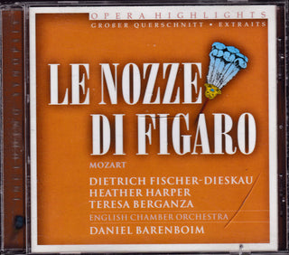 Wolfgang Amadeus Mozart  -  Dietrich Fischer-Dieskau, Heather Harper, Teresa Berganza, English Chamber Orchestra, Daniel Barenboim : Le Nozze Di Figaro (CD, Comp, RM)