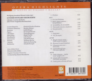 Wolfgang Amadeus Mozart  -  Dietrich Fischer-Dieskau, Heather Harper, Teresa Berganza, English Chamber Orchestra, Daniel Barenboim : Le Nozze Di Figaro (CD, Comp, RM)
