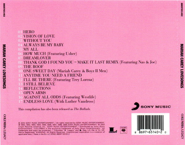 Mariah Carey : Lovesongs (CD, Comp, CD )